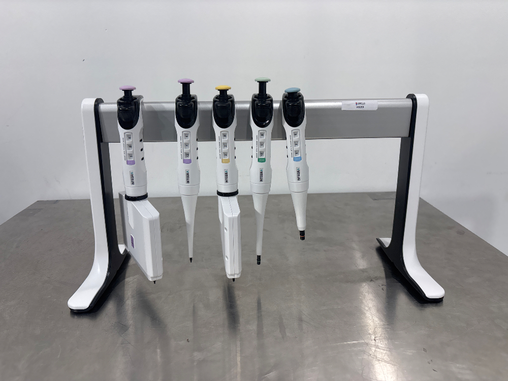 Image of Integra Pipettes x5 With Stand